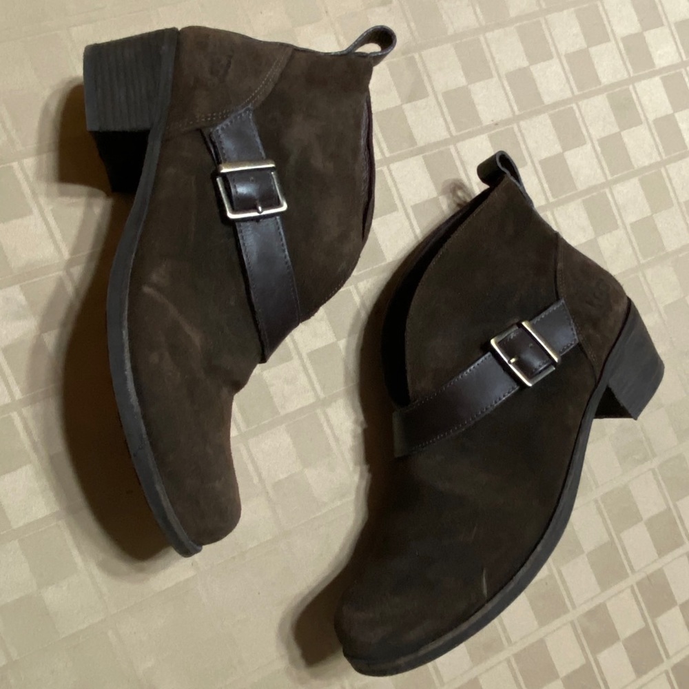short boots wright‎ belted Suede 1014184 2” Heel